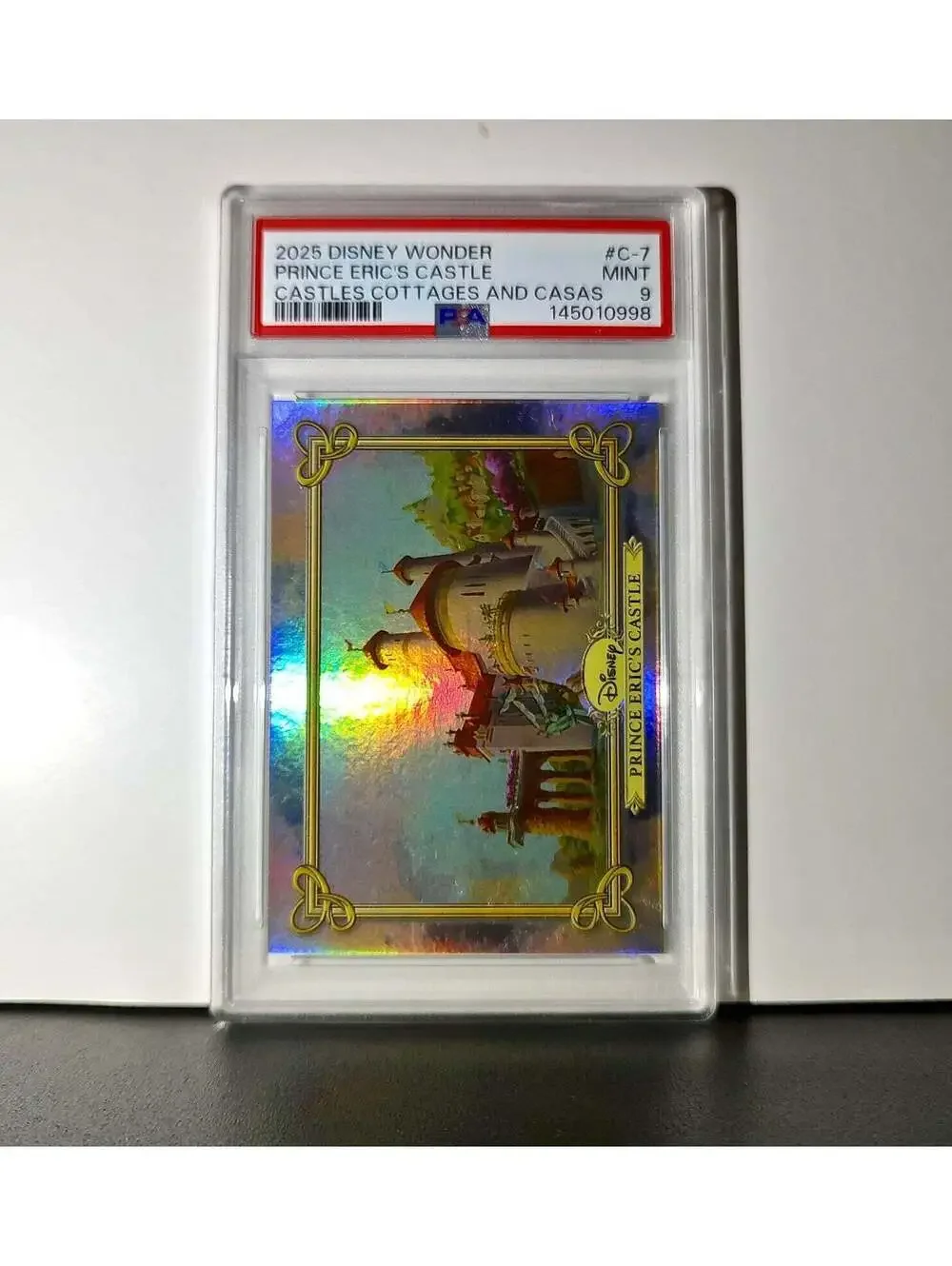 Prince Eric's Castle 2025 Topps Disney #C-7 Card The Little Mermaid PSA 9 MT